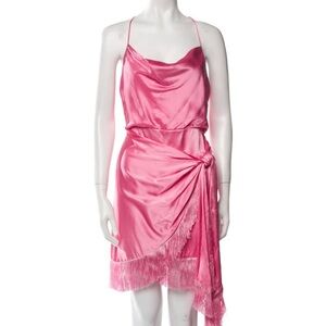 NWT Cinq a Sept Elegant Pink Satin Slip Dress